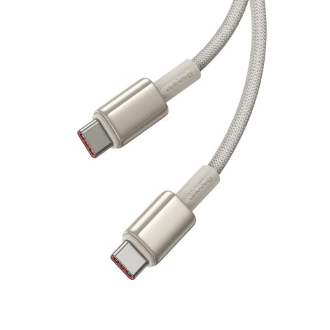 Kabel Baseus Tungsten Gold USB-C / USB-C 100W 1m - złoty Kabel Baseus Tungsten Gold USB-C / USB-C 100W 1m - złoty