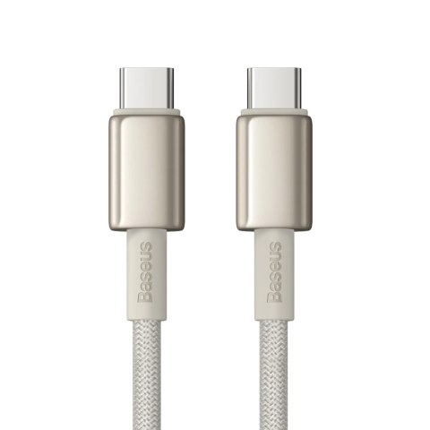Kabel Baseus Tungsten Gold USB-C / USB-C 100W 1m - złoty Kabel Baseus Tungsten Gold USB-C / USB-C 100W 1m - złoty