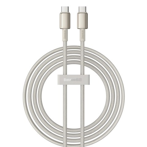 Kabel Baseus Tungsten Gold USB-C / USB-C 100W 2m - złoty Kabel Baseus Tungsten Gold USB-C / USB-C 100W 2m - złoty
