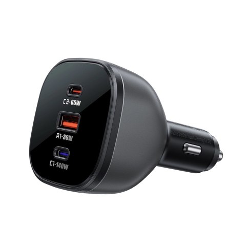 Ładowarka Acefast B14 samochodowa 165W 2x USB-C 1x USB-A - czarna