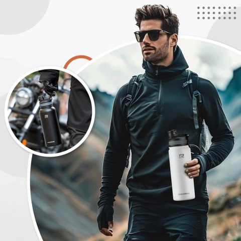 Bidon termiczny Rockbros 35210029006 rowerowy na napoje 650 ml - biały