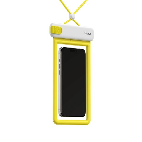 Etui Baseus DeepDive wodoodporne IPX8 z 4 warstwami uszczelnienia - biało-żółte Etui Baseus DeepDive wodoodporne IPX8 z 4 warstwami uszczelnienia - biało-żółte