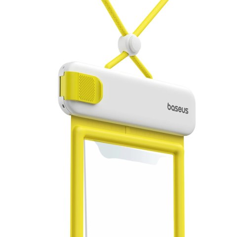 Etui Baseus DeepDive wodoodporne IPX8 z 4 warstwami uszczelnienia - biało-żółte Etui Baseus DeepDive wodoodporne IPX8 z 4 warstwami uszczelnienia - biało-żółte