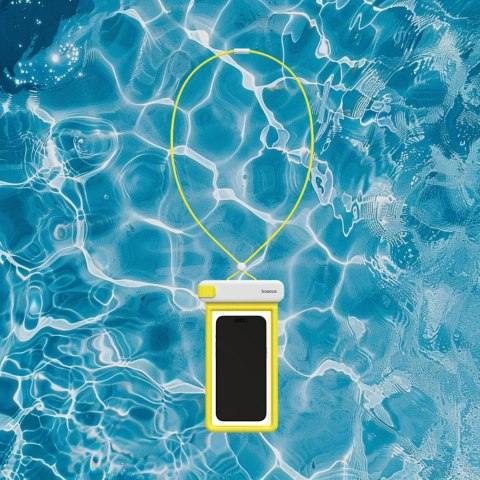 Etui Baseus DeepDive wodoodporne IPX8 z 4 warstwami uszczelnienia - biało-żółte Etui Baseus DeepDive wodoodporne IPX8 z 4 warstwami uszczelnienia - biało-żółte