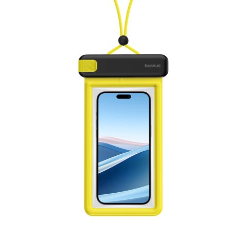 Etui Baseus DeepDive wodoodporne IPX8 z 4 warstwami uszczelnienia - czarno-żółte Etui Baseus DeepDive wodoodporne IPX8 z 4 warstwami uszczelnienia - czarno-żółte