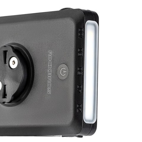 Lampka rowerowa Rockbros JP008 przednia pod licznik z powerbankiem 5000mAh 150lm IPX6 - czarna Lampka rowerowa Rockbros JP008 przednia pod licznik z powerbankiem 5000mAh 150lm IPX6 - czarna