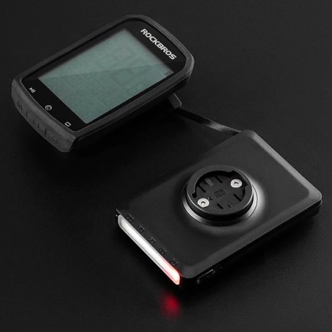 Lampka rowerowa Rockbros JP008 przednia pod licznik z powerbankiem 5000mAh 150lm IPX6 - czarna Lampka rowerowa Rockbros JP008 przednia pod licznik z powerbankiem 5000mAh 150lm IPX6 - czarna