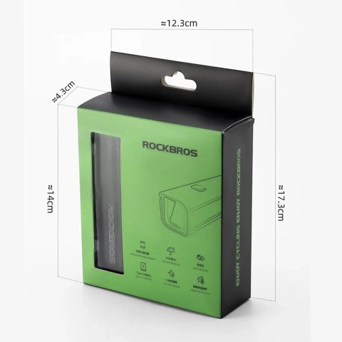 Lampka rowerowa Rockbros RHL1500 przednia 5000mAh 1500lm IPX6 - czarna Lampka rowerowa Rockbros RHL1500 przednia 5000mAh 1500lm IPX6 - czarna