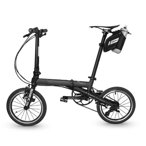 Torba rowerowa Rockbros C32BK podsiodłowa 1,5 l z kieszonką na bidon - czarna Torba rowerowa Rockbros C32BK podsiodłowa 1,5 l z kieszonką na bidon - czarna