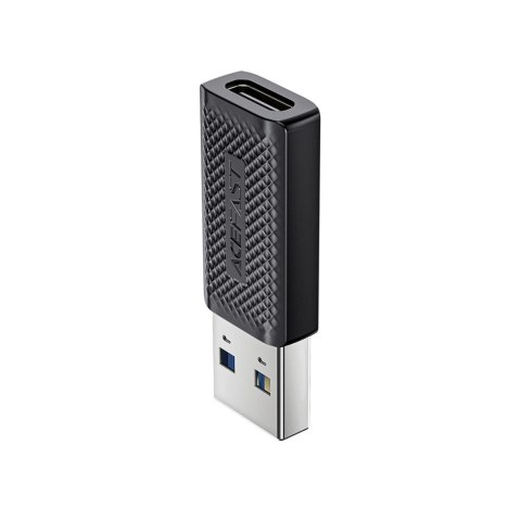Adapter Acefast J2 USB-C 3.0 (żeński) do USB-A 3.0 (męski) 5Gb/s - czarny Adapter Acefast J2 USB-C 3.0 (żeński) do USB-A 3.0 (męski) 5Gb/s - czarny