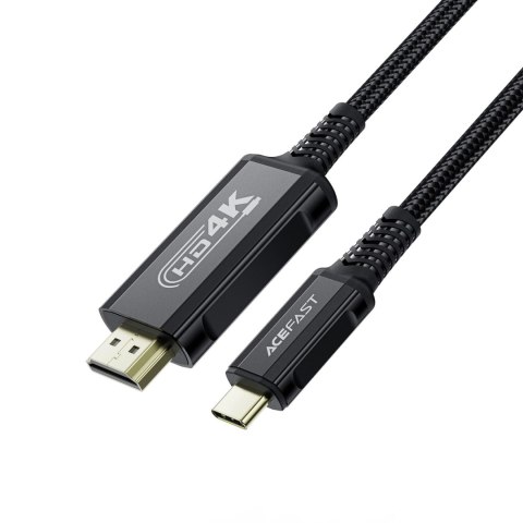 Kabel Acefast C1 wideo USB-C / HDMI 4K 60Hz HDR 1.8m - czarny