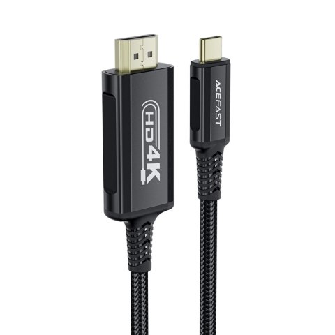 Kabel Acefast C1 wideo USB-C / HDMI 4K 60Hz HDR 1.8m - czarny