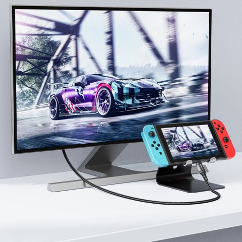 Kabel Acefast C1 wideo USB-C / HDMI 4K 60Hz HDR 1.8m - czarny