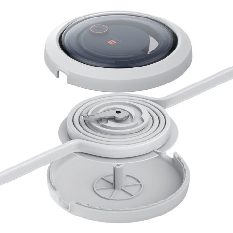 Kabel Baseus Free2Draw CB000084 zwijany USB-C - Lightning / USB-C / micro USB 100W 1.1m - biały Kabel Baseus Free2Draw CB000084 zwijany USB-C - Lightning / USB-C / micro USB 100W 1.1m - biały