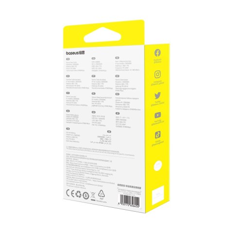 Kabel Baseus Free2Draw CB000084 zwijany USB-C - Lightning / USB-C / micro USB 100W 1.1m - czarny Kabel Baseus Free2Draw CB000084 zwijany USB-C - Lightning / USB-C / micro USB 100W 1.1m - czarny
