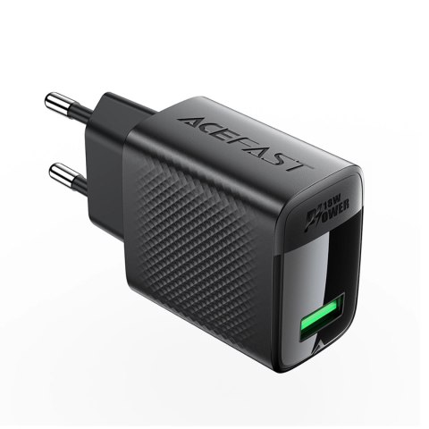 Ładowarka Acefast A90 sieciowa GaN USB-A QC 18W - czarna Ładowarka Acefast A90 sieciowa GaN USB-A QC 18W - czarna
