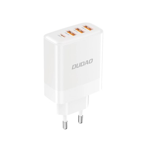 Ładowarka Dudao A5HEU sieciowa 3x USB-A 1x USB-C PD20W - biała Ładowarka Dudao A5HEU sieciowa 3x USB-A 1x USB-C PD20W - biała