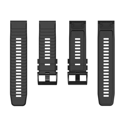 Pasek silikonowy do Garmin Fenix 3 / 5X / 6X / 7X Pro - czarny Pasek silikonowy do Garmin Fenix 3 / 5X / 6X / 7X Pro - czarny
