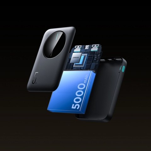 Powerbank Joyroom JR-PBF13 5000mAh 2.4A 2x USB-A 1x USB-C - czarny Powerbank Joyroom JR-PBF13 5000mAh 2.4A 2x USB-A 1x USB-C - czarny