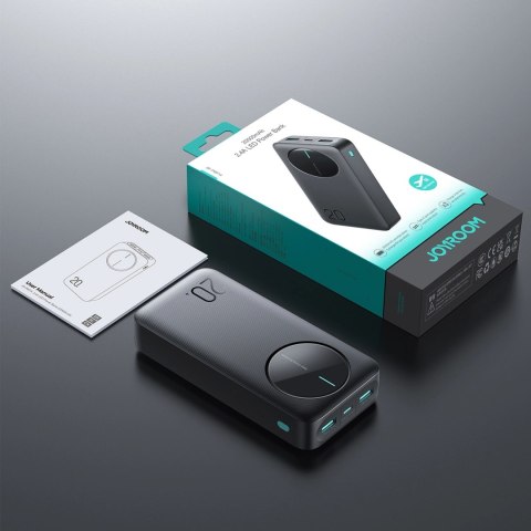 Powerbank Joyroom JR-PBF14 20000mAh 2.4A 2x USB-A 1x USB-C - czarny Powerbank Joyroom JR-PBF14 20000mAh 2.4A 2x USB-A 1x USB-C - czarny