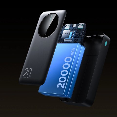 Powerbank Joyroom JR-PBF14 20000mAh 2.4A 2x USB-A 1x USB-C - czarny Powerbank Joyroom JR-PBF14 20000mAh 2.4A 2x USB-A 1x USB-C - czarny