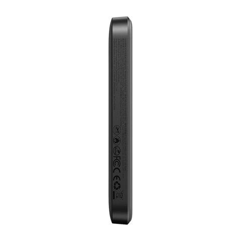 Powerbank Joyroom JR-W020 Mini 5000mAh USB-A USB-C indukcyjny 20W - czarny + kabel USB-C / USB-C Powerbank Joyroom JR-W020 Mini 5000mAh USB-A USB-C indukcyjny 20W - czarny + kabel USB-C / USB-C