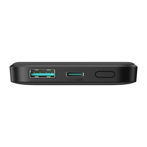 Powerbank Joyroom JR-W020 Mini 5000mAh USB-A USB-C indukcyjny 20W - czarny + kabel USB-C / USB-C Powerbank Joyroom JR-W020 Mini 5000mAh USB-A USB-C indukcyjny 20W - czarny + kabel USB-C / USB-C