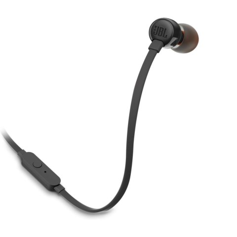 Słuchawki JBL Tune 110 douszne mini jack 3.5mm i pilotem - czarne Słuchawki JBL Tune 110 douszne mini jack 3.5mm i pilotem - czarne