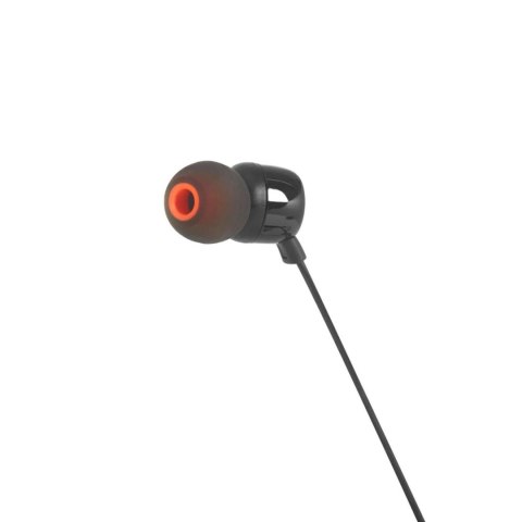 Słuchawki JBL Tune 110 douszne mini jack 3.5mm i pilotem - czarne Słuchawki JBL Tune 110 douszne mini jack 3.5mm i pilotem - czarne