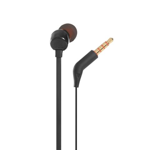 Słuchawki JBL Tune 110 douszne mini jack 3.5mm i pilotem - czarne Słuchawki JBL Tune 110 douszne mini jack 3.5mm i pilotem - czarne
