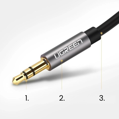 Kabel Ugreen AV119 10736 audio mini jack 3,5mm / mini jack 3,5mm 3m - czarny