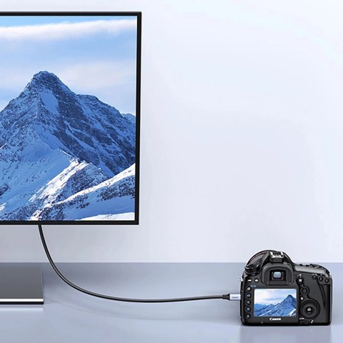 Kabel Ugreen HD164 15516 micro HDMI / HDMI 2.1 8K 1m - szary Kabel Ugreen HD164 15516 micro HDMI / HDMI 2.1 8K 1m - szary