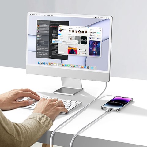 Kabel Ugreen US199 60163 USB-A / Lightning MFi 2m - srebrny Kabel Ugreen US199 60163 USB-A / Lightning MFi 2m - srebrny