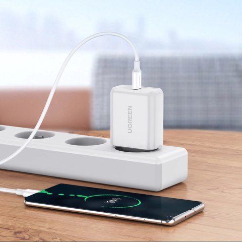 Kabel Ugreen US264 60517 USB-C / USB-C PD QC AFC 0.5m - biały