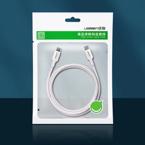 Kabel Ugreen US264 60518 USB-C / USB-C PD QC AFC 1m - biały