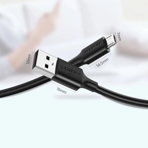 Kabel Ugreen US289 60134 micro USB / USB-A 0.25m - czarny
