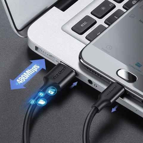 Kabel Ugreen US289 60135 micro USB / USB-A 0.5m - czarny