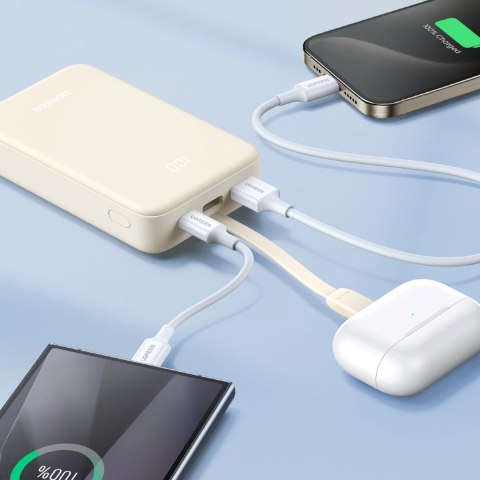 Powerbank Ugreen PB505 20000mAh 22.5W USB-C USB-A wbudowany kabel USB-C - biały Powerbank Ugreen PB505 20000mAh 22.5W USB-C USB-A wbudowany kabel USB-C - biały