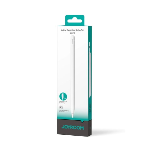 Rysik Joyroom JR-X15 aktywny 130mAh USB-C - biały Rysik Joyroom JR-X15 aktywny 130mAh USB-C - biały