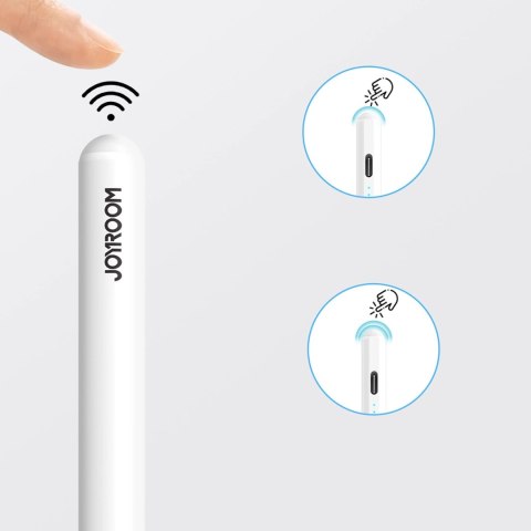 Rysik Joyroom JR-X15 aktywny 130mAh USB-C - biały Rysik Joyroom JR-X15 aktywny 130mAh USB-C - biały