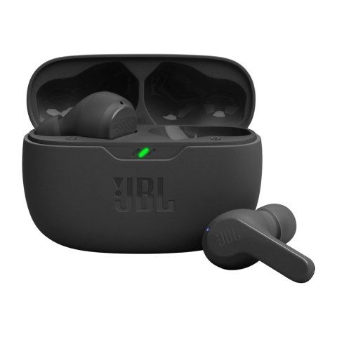 Słuchawki JBL Wave Beam bezprzewodowe dokanałowe Bluetooth 5.2 IP54 IPX2 - czarne Słuchawki JBL Wave Beam bezprzewodowe dokanałowe Bluetooth 5.2 IP54 IPX2 - czarne