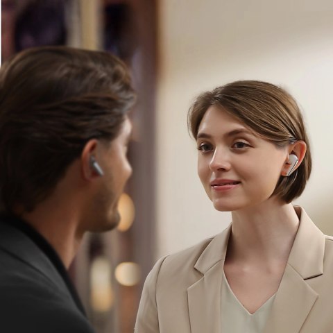 Słuchawki Joyroom Funpods JR-FN1 bezprzewodowe douszne TWS Bluetooth 5.4 ANC ENC - białe