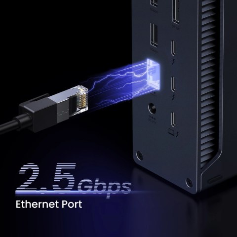 Stacja dokująca Ugreen U710 13w1 2x Thunderbolt 4 / 4x USB-A / DP / RJ45 / czytnik SD TF / USB-C / mini jack 3.5mm