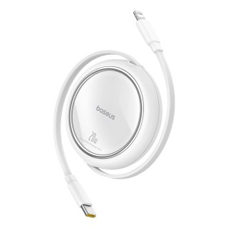 Kabel Baseus Free2Pull zwijany USB-C / Lightning 20W 1m - biały