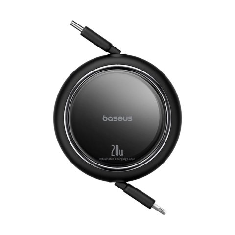 Kabel Baseus Free2Pull zwijany USB-C / Lightning 20W 1m - czarny Kabel Baseus Free2Pull zwijany USB-C / Lightning 20W 1m - czarny