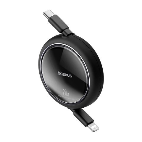 Kabel Baseus Free2Pull zwijany USB-C / Lightning 20W 1m - czarny Kabel Baseus Free2Pull zwijany USB-C / Lightning 20W 1m - czarny