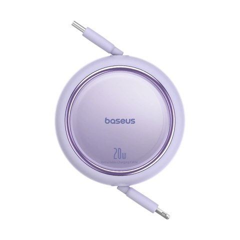 Kabel Baseus Free2Pull zwijany USB-C / Lightning 20W 1m - fioletowy Kabel Baseus Free2Pull zwijany USB-C / Lightning 20W 1m - fioletowy