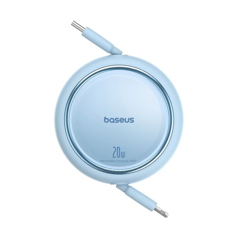 Kabel Baseus Free2Pull zwijany USB-C / Lightning 20W 1m - niebieski Kabel Baseus Free2Pull zwijany USB-C / Lightning 20W 1m - niebieski