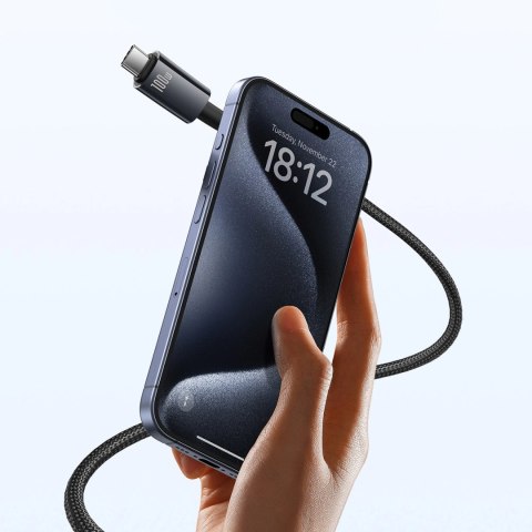 Kabel Baseus Tungsten Gold USB-C 3.2 / USB-C 3.2 100W 4K 60Hz 1.5m - czarny Kabel Baseus Tungsten Gold USB-C 3.2 / USB-C 3.2 100W 4K 60Hz 1.5m - czarny