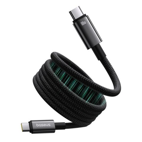 Kabel Baseus Tungsten Gold magnetyczny USB-C / USB-C 100W 1m - czarny Kabel Baseus Tungsten Gold magnetyczny USB-C / USB-C 100W 1m - czarny